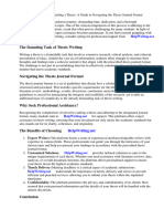 Thesis Journal Format