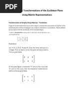 Chapter 5 Transformations of The Euclidean Plane