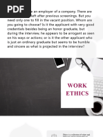 Lesson 2 Work Ethics