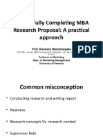 How To Write The Reasech Proposal - 2024 MBA