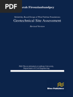 Reliability-Based Design of Wind Turbine Foundations - Geotechnical Site Assessment