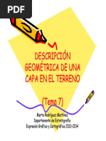 Tema 7 - Descripción Geométrica de Una Capa en El Terreno