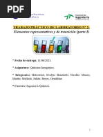 Química Inorgánica - TP Nº2 Parte 1 - 11 - 06 - 2021