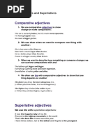 Comparatives and Superlatives