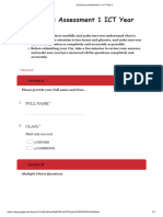 Continuous Assessment 1 ICT Year 3 - Google Forms