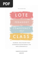 LOTE Pedagogy Competency 001 Class August 8 J 2020