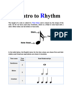 3 Rhythm Values Fast Track Worksheet