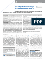 Oxytocin Is Not Associated With Postpartum Hemorrhage in Labor Augmentation in A Retrospective Cohort Study in The United States