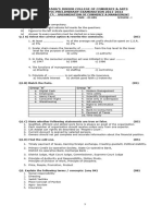 Organisation of Commerce Management