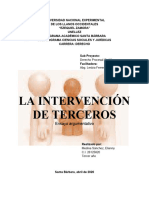 Do PROC CIVIL - INTERVENCION DE TERCEROS