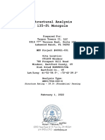 Structural Analysis of A 135-ft Monopole - According To ANSI, & TIA-222-G, Prepared For Tarpon Towers II, LLC (Michael F. Plahovinsak, P.E, 2022)