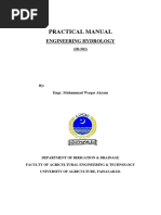 Engineering Hydrology Practical Sample For Writing