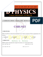 Assignment 1 (Vector Algebra)