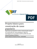 Projeto Basico para Construcao de Casas Populares