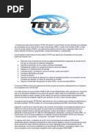 El Sistema de Radio Enlace Terrestre TETRA