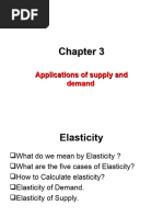 CH. 3 Applications of Supply and Demand