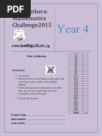 Year 4 2015 With Answers - Cleaned