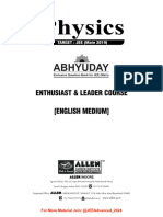 Abhyuday Physics Question Bank @JEEAdvanced - 2024