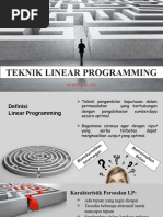 13, Teknik Linear Programming