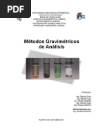 Métodos Gravimétricos 1er CORTE (III 2011)