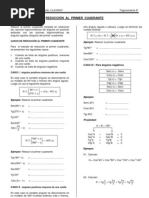 Reducción de Ángulos Al Primer Cuadrante