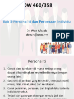 JOW 460 Webex 2 Bab 3 Personaliti Dan Perbezaan Individu