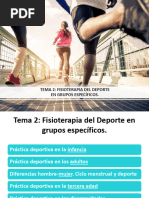 Tema 2 Fisioterapia Del Deporte en Grupos Específicos 2022