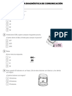 Examen Diagnóstico de Matemática - 3° Grado