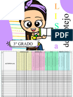 Lista de Cotejo 3° Grado