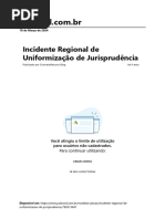 Incidente Regional de Uniformização de Jurisprudência - Jusbrasil 2