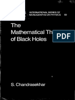 Chandrasekhar The Mathematical Theory of BH