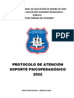 Protocolo de Atención de Soporte Psicopedagógico