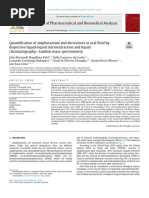 Quantification of Amphetamine and Derivatives in Oral Fluid by Dispersed Liquid Liquid Micro Extraction and LC-MS