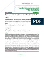 Trends in Macrobenthal Biotypes of Imo River in A Nigerian Delta Region