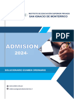 Solucionario Admisión