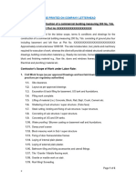 DFA Labor Rate For Construction of A Commercial building-SAMPLE