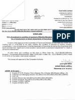 Amendment in Monthly Monetary Compensation of Exe Non Exe