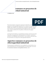 Aspectos Comunes en Proyectos de Ciberseguridad Industrial - Centro de Ciberseguridad Industrial