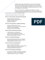 Thesis Schedule Example