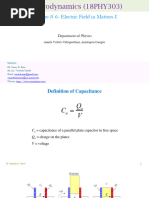 Lec #6 - Electric Field in Matter-I - 18PHY303 Electrodynamics