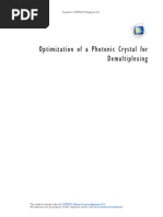 Models - Woptics.photonic Crystal Demultiplexer Optimization