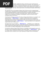 Organic Solar Cell Thesis