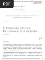 Commission On Crime Prevention and Criminal Justice - International Fora For The Protection, Promotion and Enforcement of Human Rights