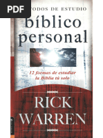 Rick Warren Metodos de Estudio Biblico