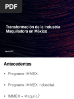 Transofrmación de La Maquila en México