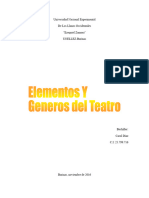 Elementos y Generos Del Teatro