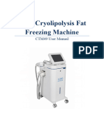 360 Cryolipolysis Fat Freezing Machine: CTM49 User Manual