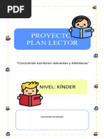 Plan Lector Kinder 2023