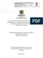 INFORME DE GESTIÓN ANUAL No 1 DIALOGO CIUDADANO Y COMUNICACIÓN ESTRATÉGICA V2