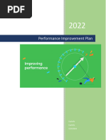 Performance Improvement Plan